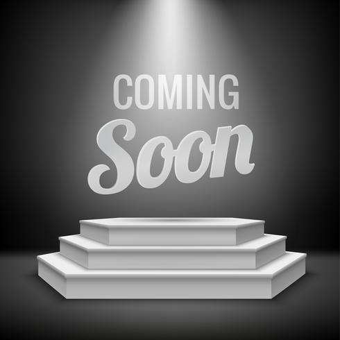 Coming soon concept background vector