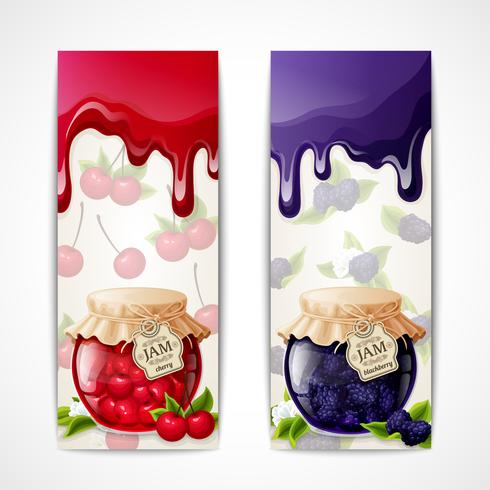 Jam banners vertical vector