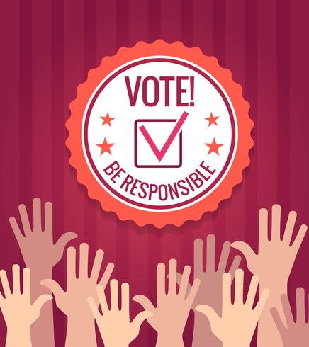 Elections vote poster vector