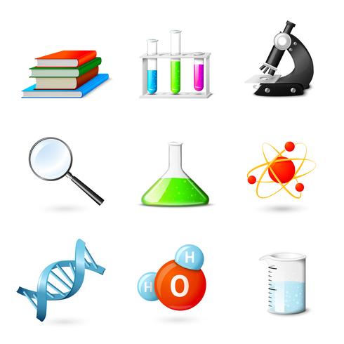 Science Realistic Icons vector