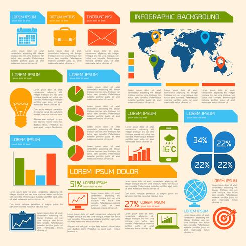 Elementos infográficos de negocios. vector