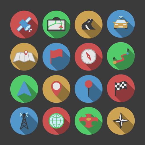 Conjunto de iconos de navegación vector