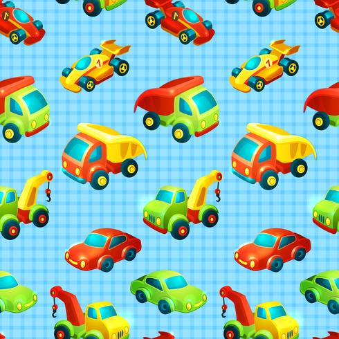 Transport toy seamless pattern vector