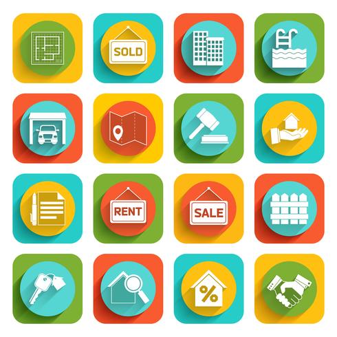 Real Estate Icons vector