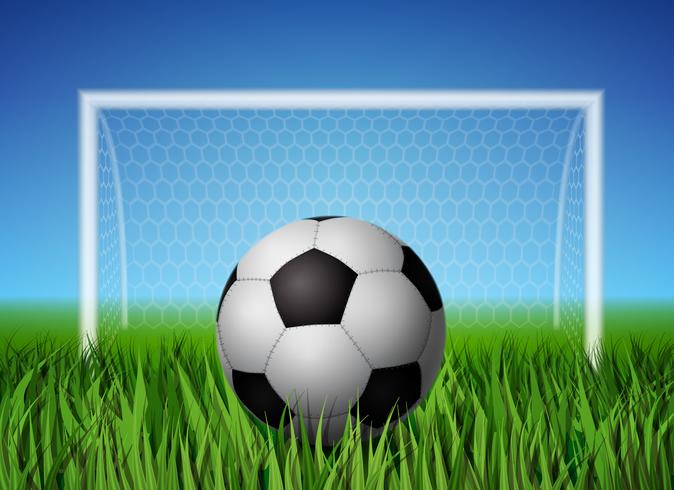 Soccer ball and grass field 460779 Vector Art at Vecteezy