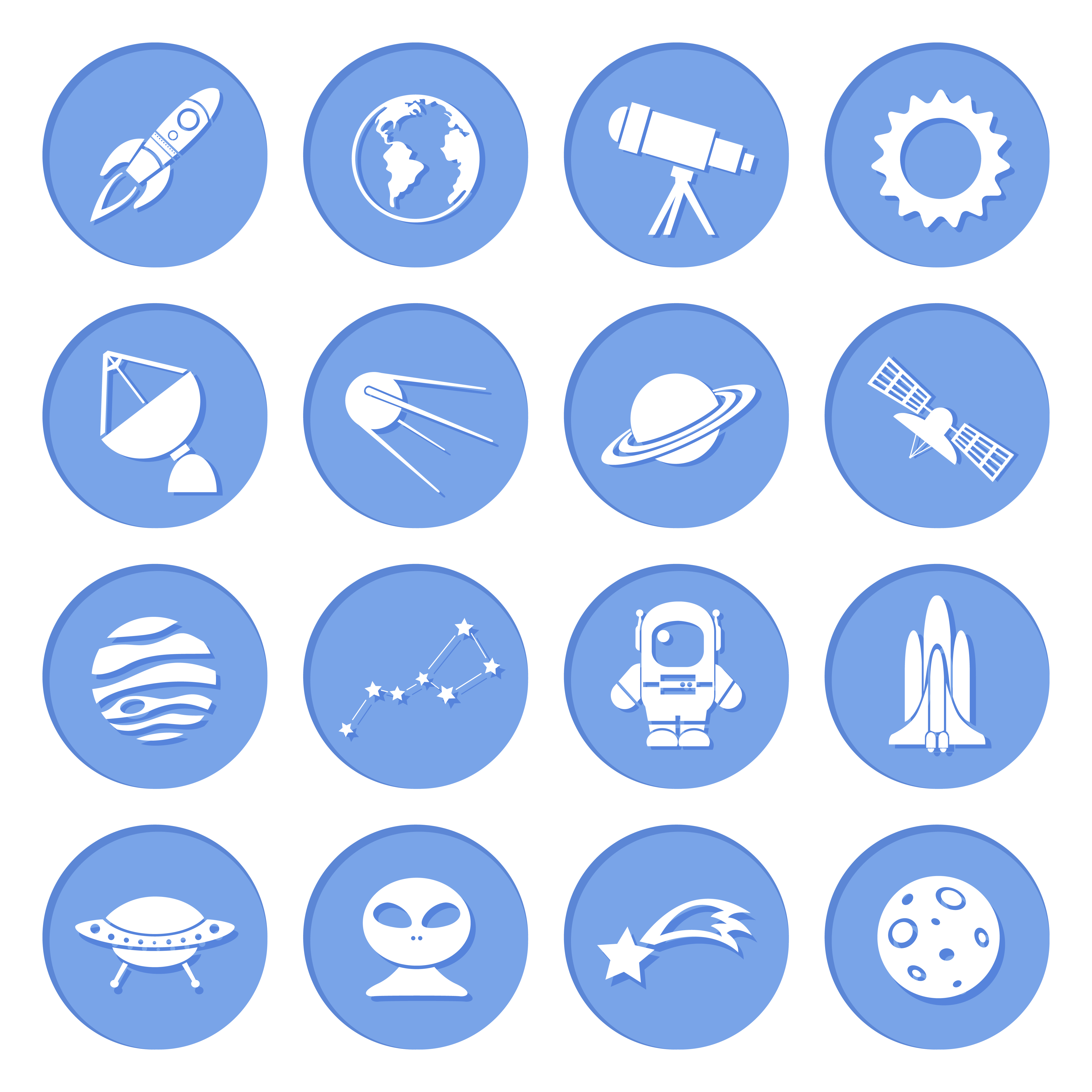 Space And Astronomy Icons 460795 Vector Art At Vecteezy Space And Astronomy Icons 460795 Vector Art At Vecteezy