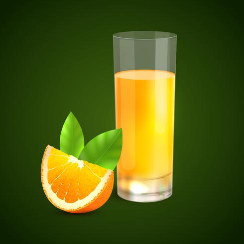 Orange juice background vector