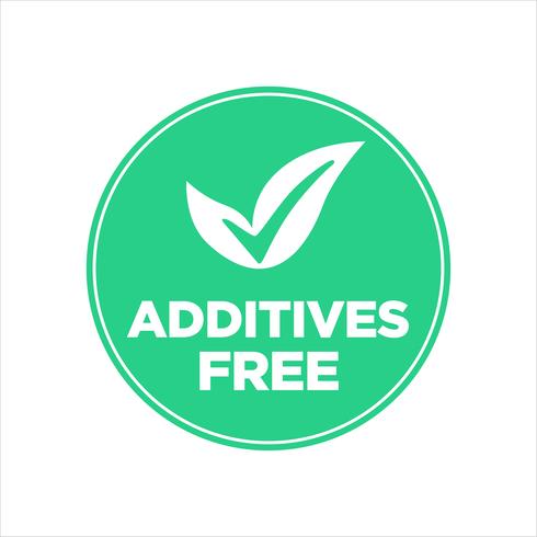 Additives free icon. vector