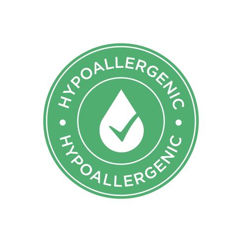 Hypoallergenic icon vector