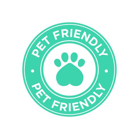 Pet friendly icon. vector