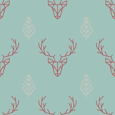 Geometric seamless Scandinavian pattern. vector