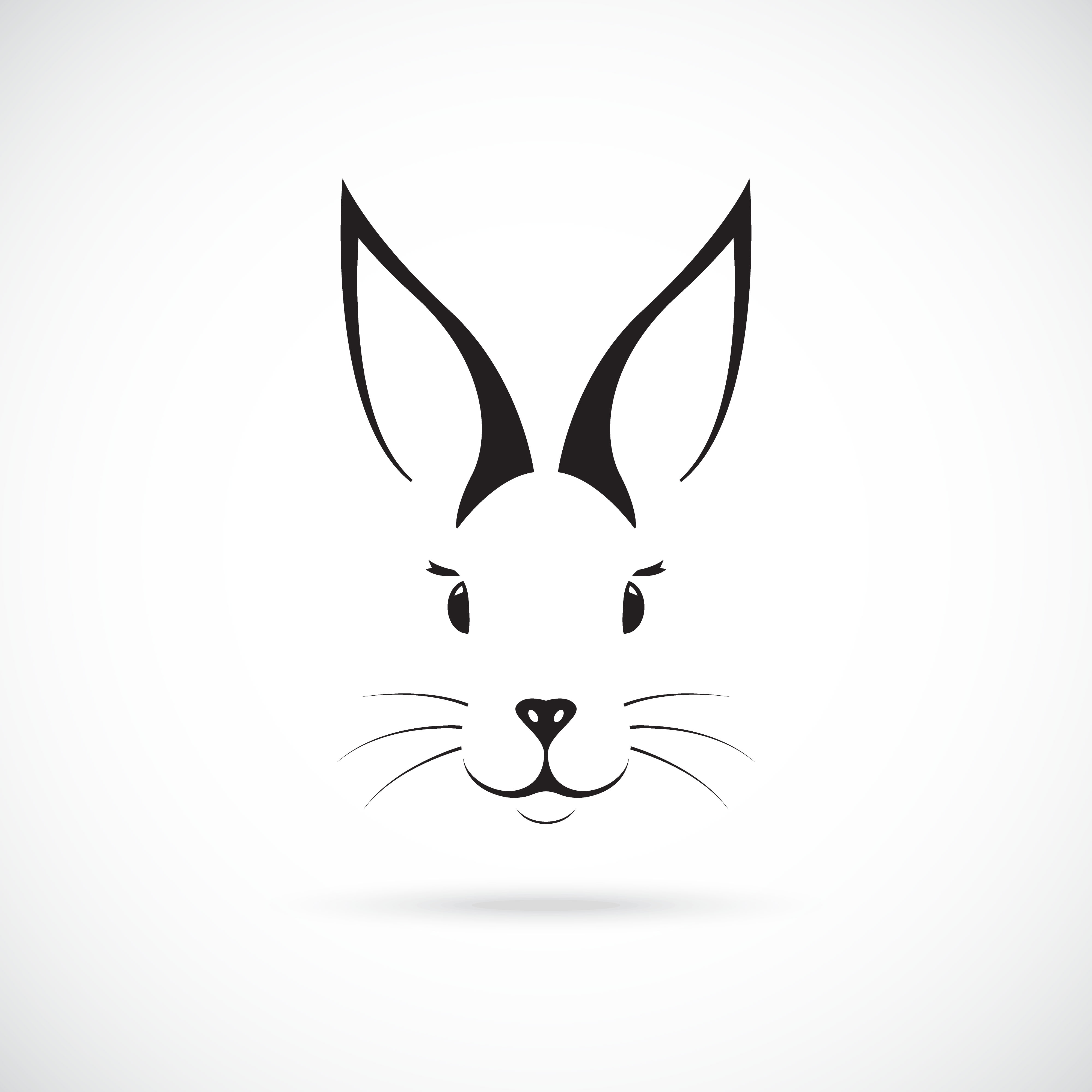 Download Cute Bunny with big ears. - Download Free Vectors, Clipart ...