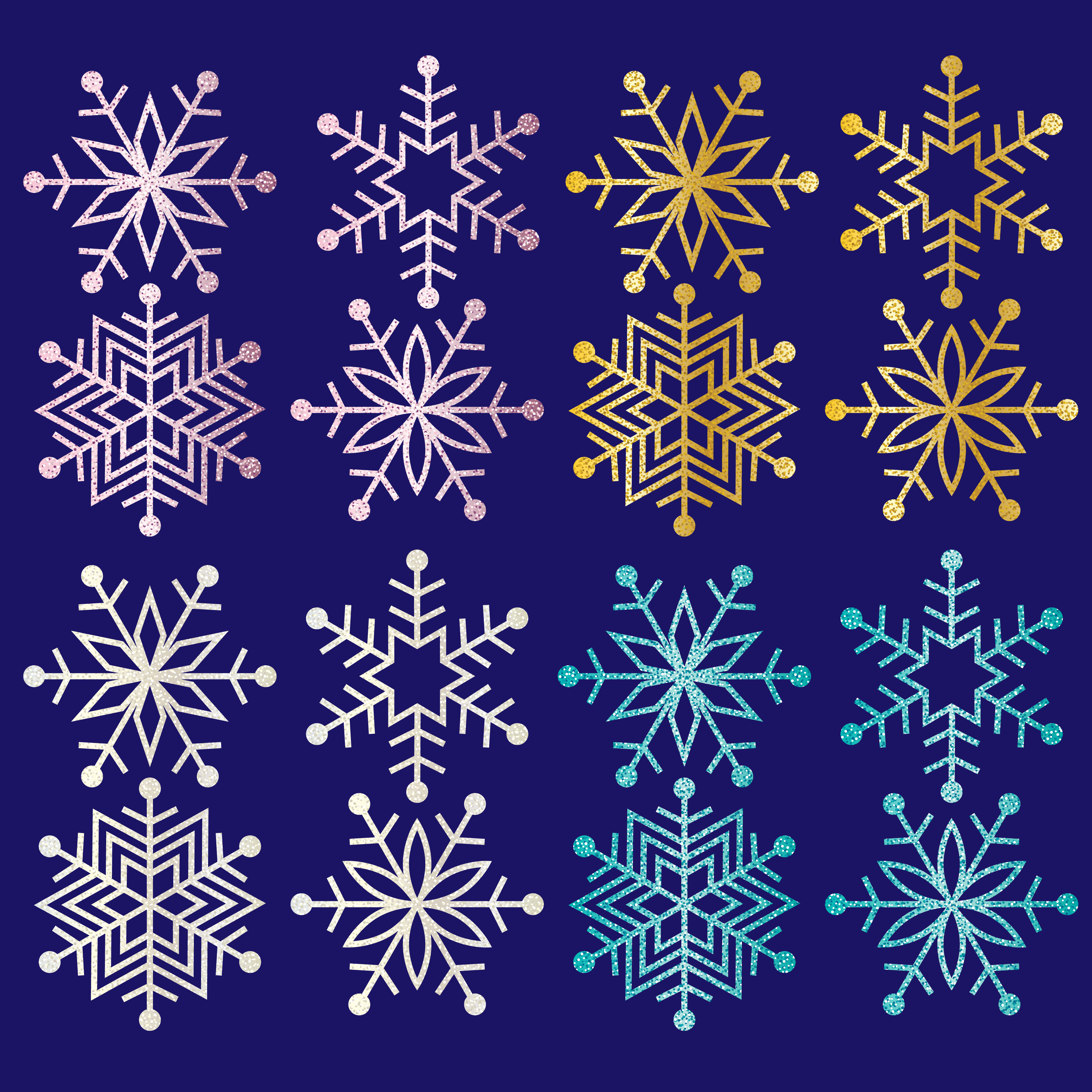 Download glitter snowflakes clipart - Download Free Vectors, Clipart Graphics & Vector Art
