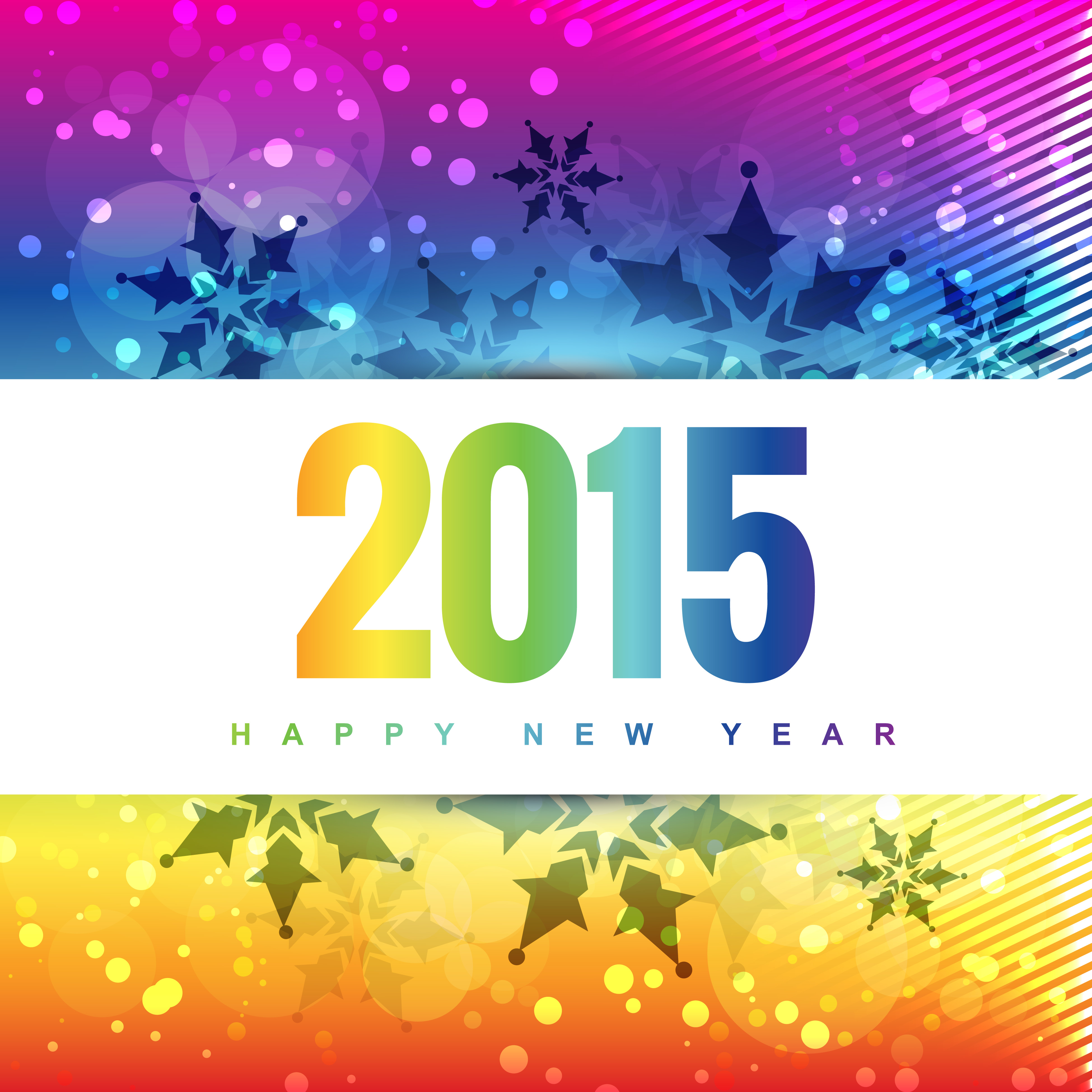 Happy background year illustration vector preview colorful new year design background with snowflakes 461146 Vector Art