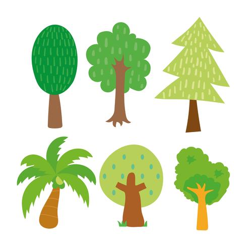 tree collection design vector