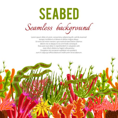 Coral Seabed Background vector