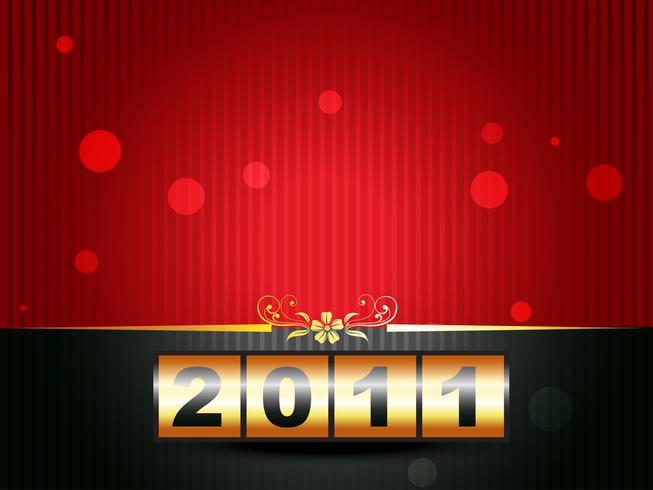 beautiful happy new year vector