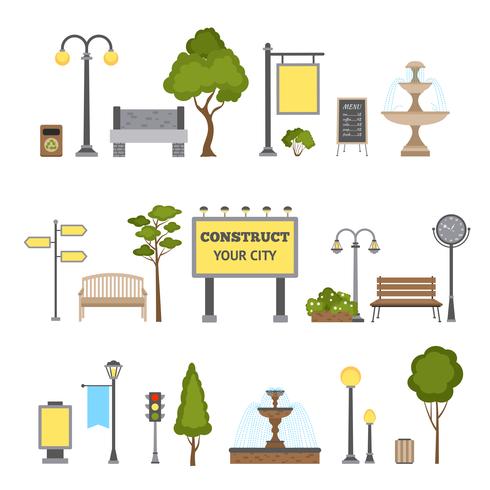 Outdoor Object Set vector