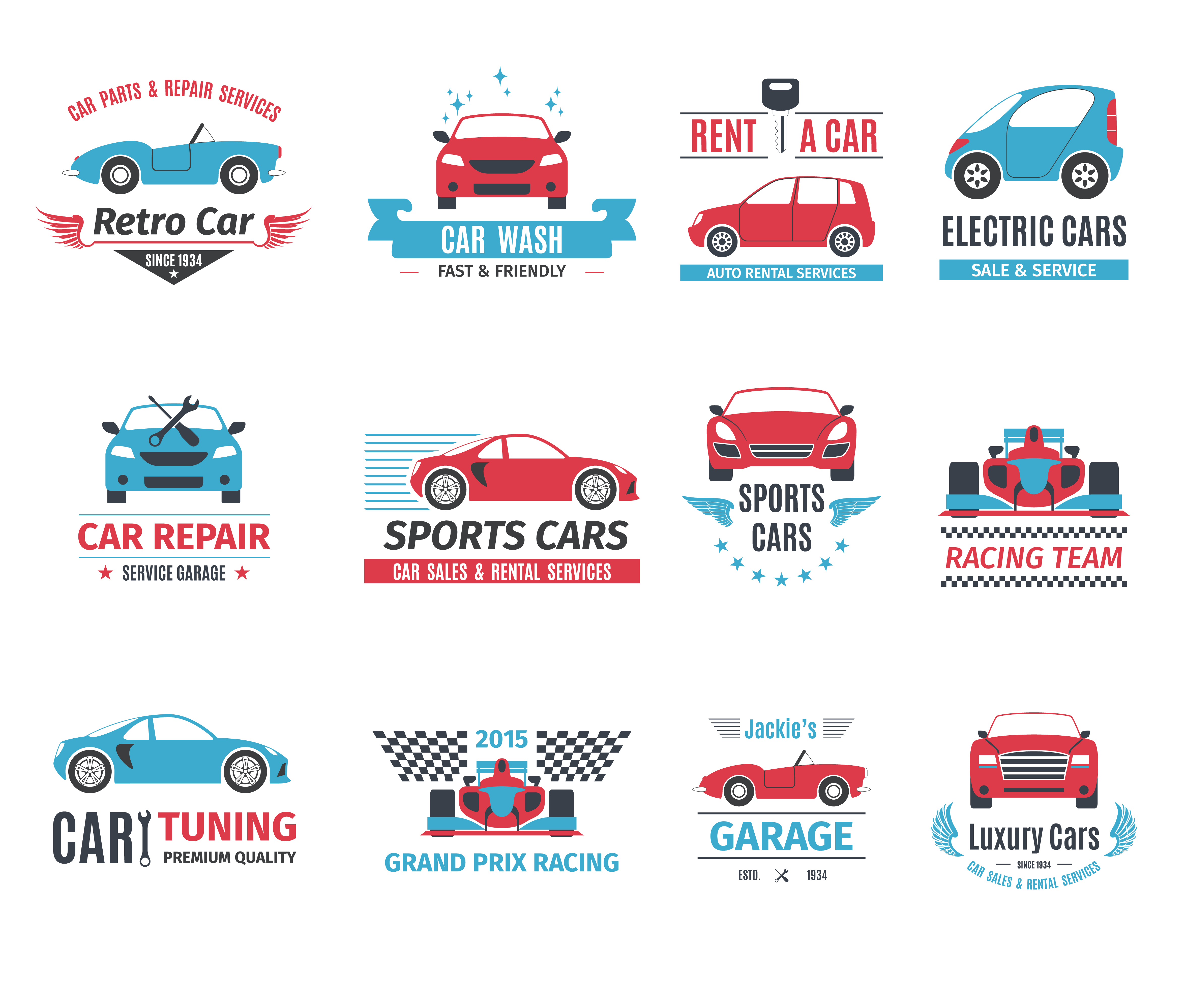 Car repair icons Car repair icons