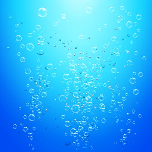 Fondo de burbujas de agua vector