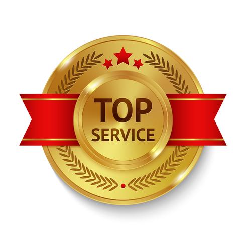 Top Service Badge vector