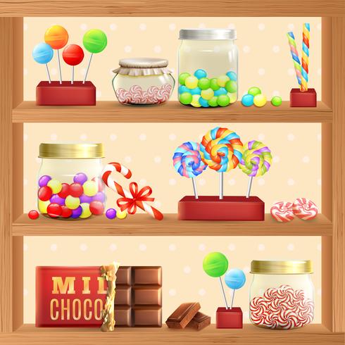 Sweet Store Shelf vector