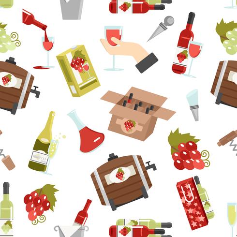 Wine Color Seamless Pattern vector