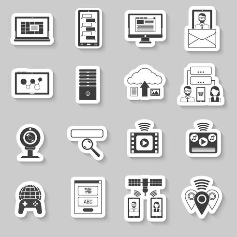 It Stickers Set vector
