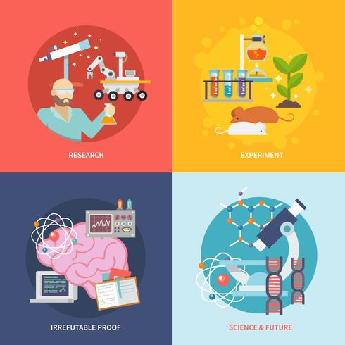 Science And Research Set vector
