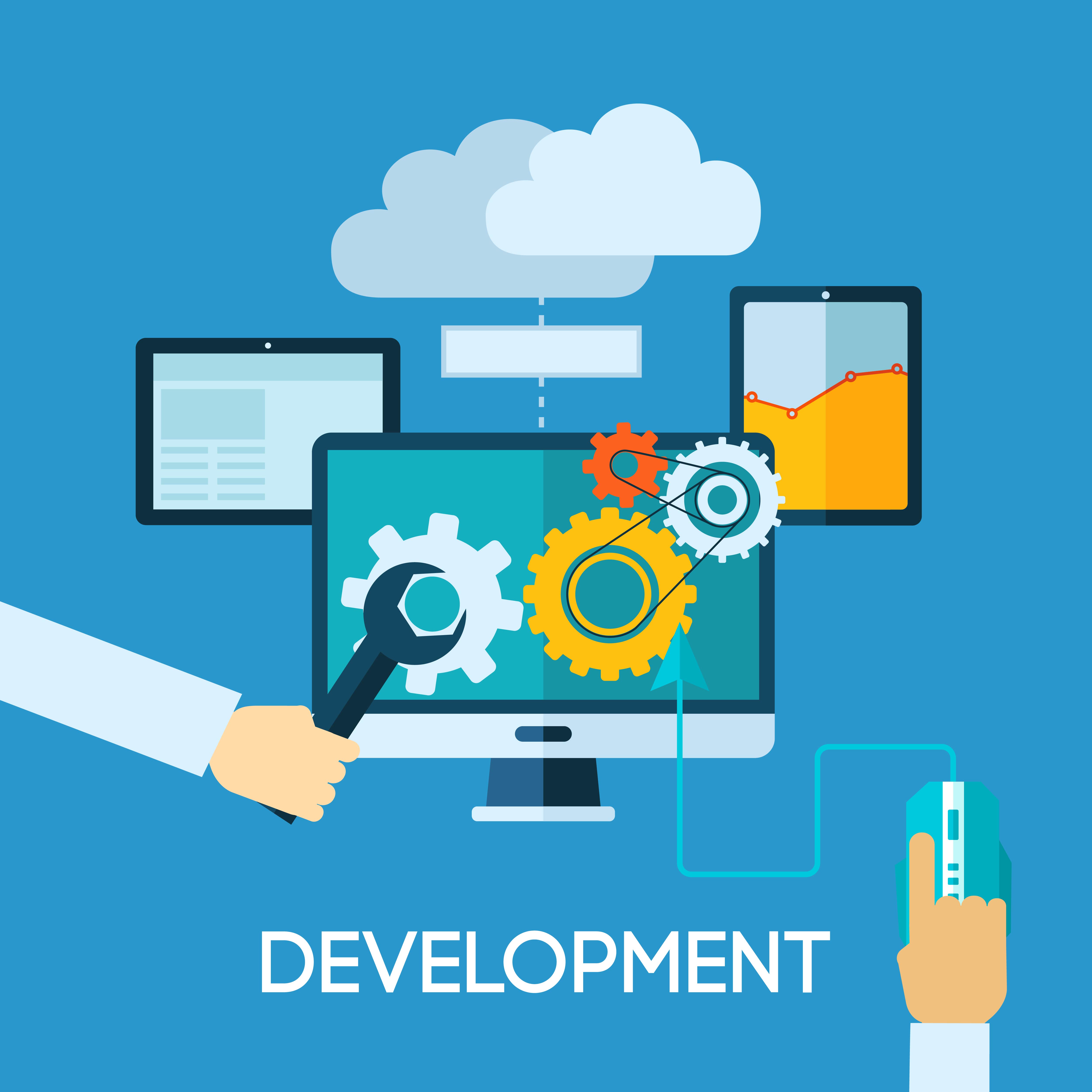 Programm Development Flat Illustration 462435 Vector Art at Vecteezy