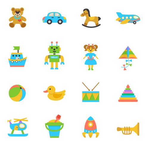 Toys Flat Icon vector