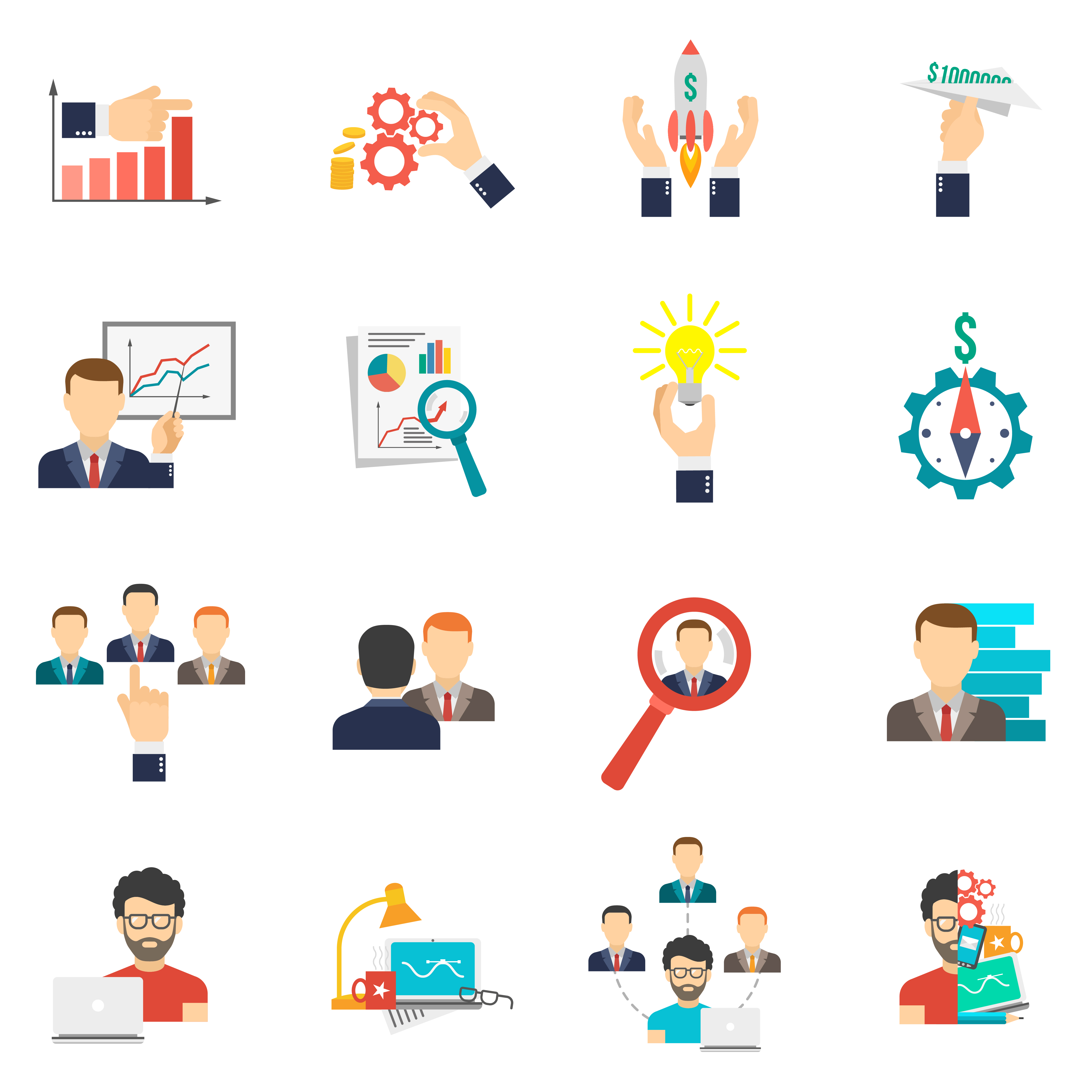 flat vector icons flat vector icons