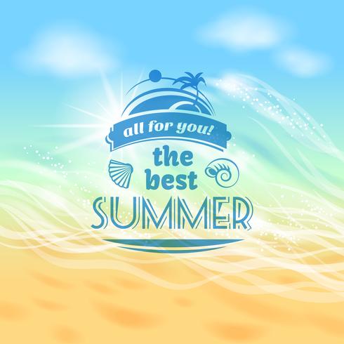 Summer holiday vacation background poster vector