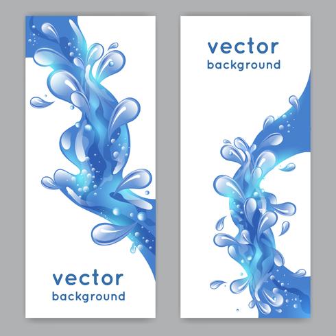 Water Splash Banner vector