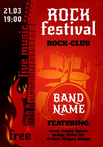 Rock Concert Poster vector