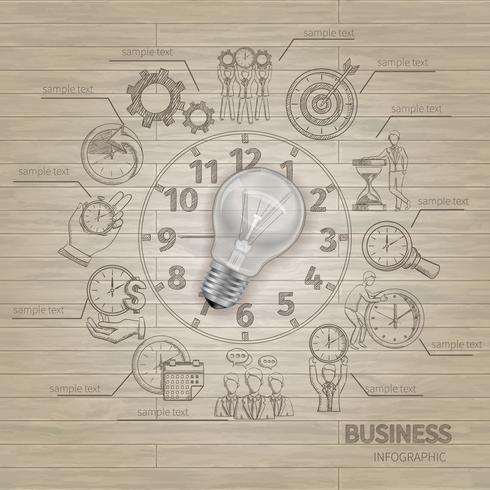 Time Managements Sketch vector