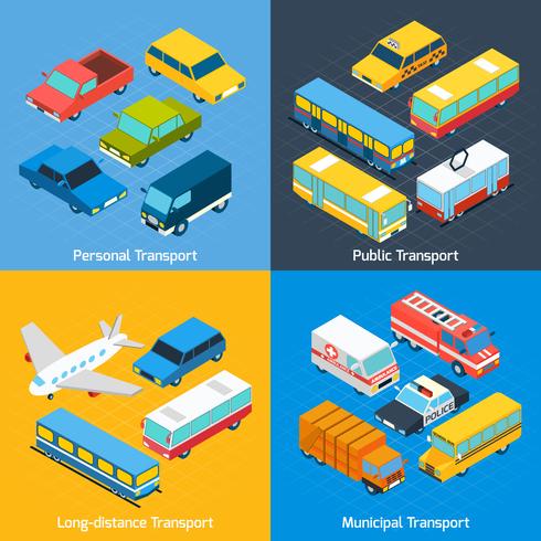 Transport Isometric Set 462718 Vector Art at Vecteezy