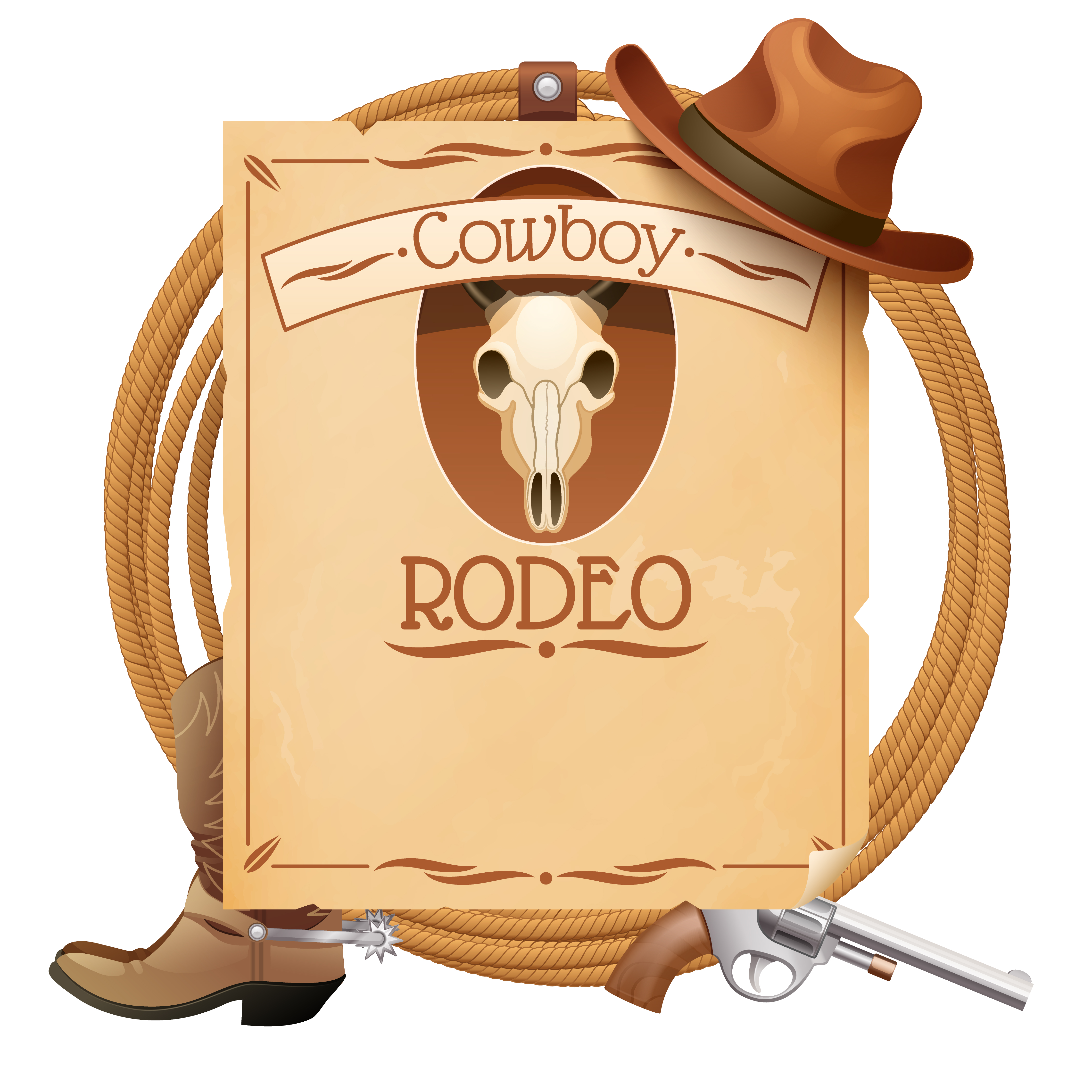 Download Rodeo Retro Poster - Download Free Vectors, Clipart ...