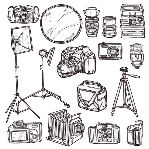 Camera Icons Set vector