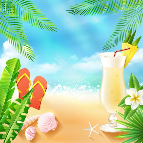 Tropical Sea Background vector