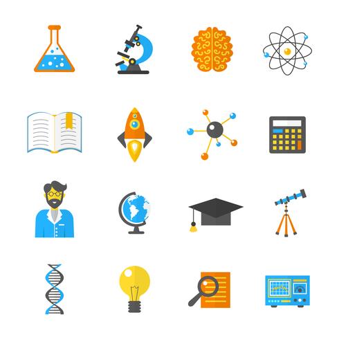 Science And Research Icon Flat vector