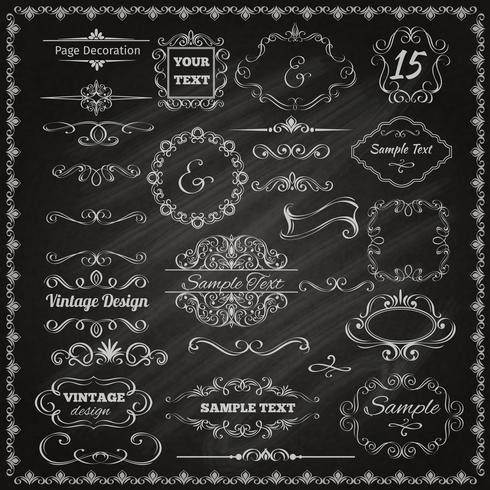 Calligraphic Design Elements vector