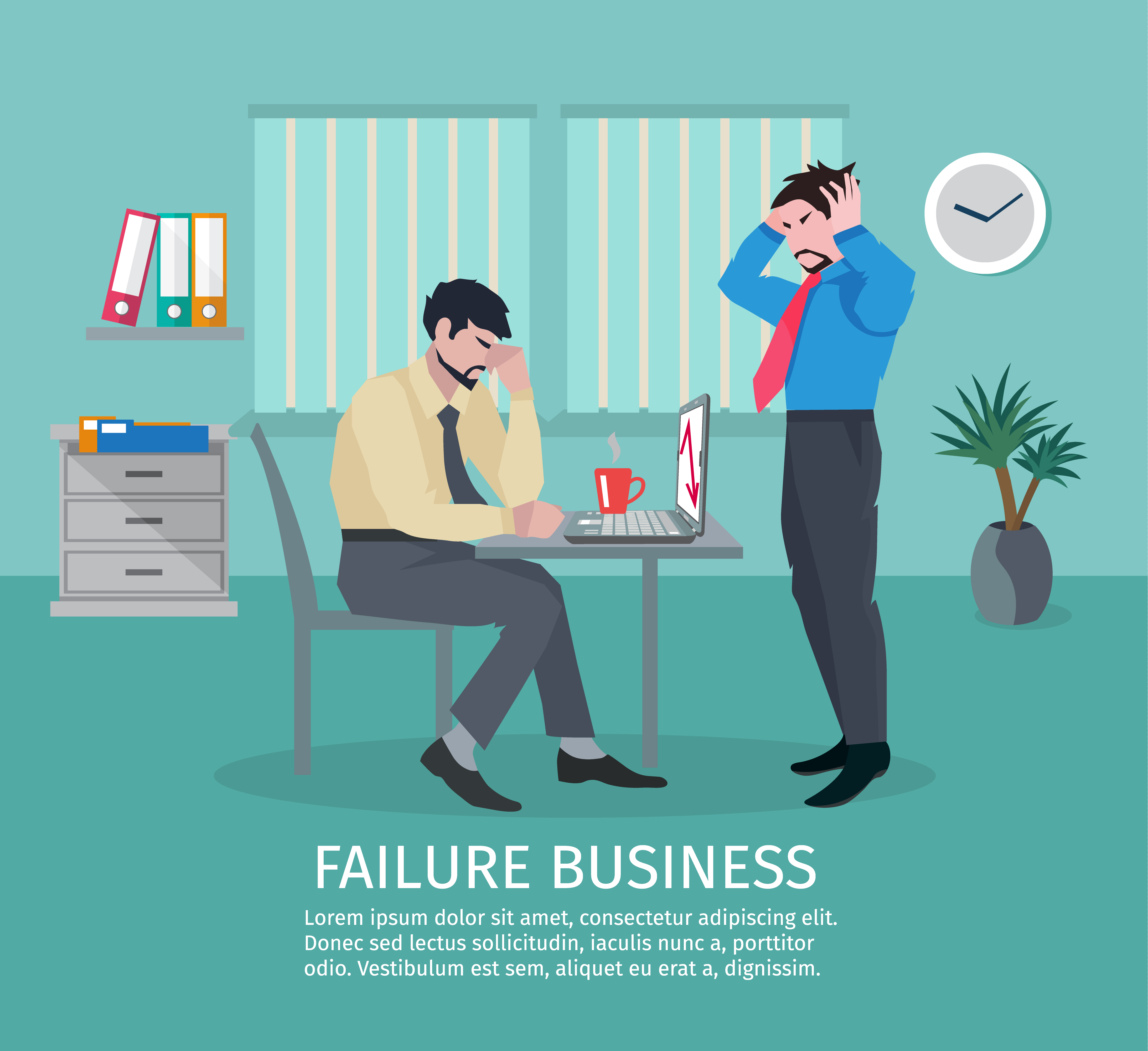 Failure Business Concept 462908 Vector Art at Vecteezy