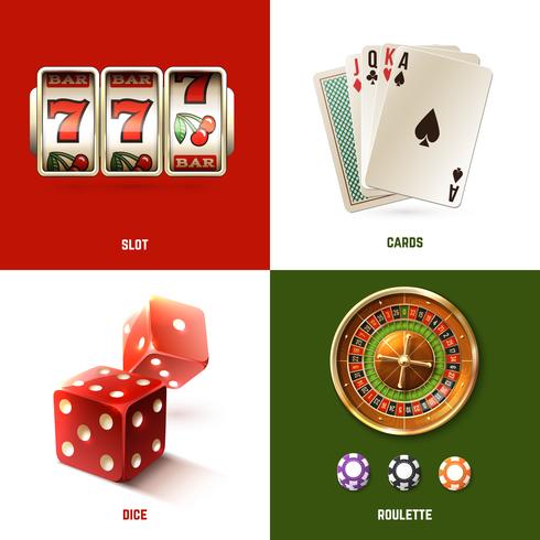 Concepto de diseño de casino vector