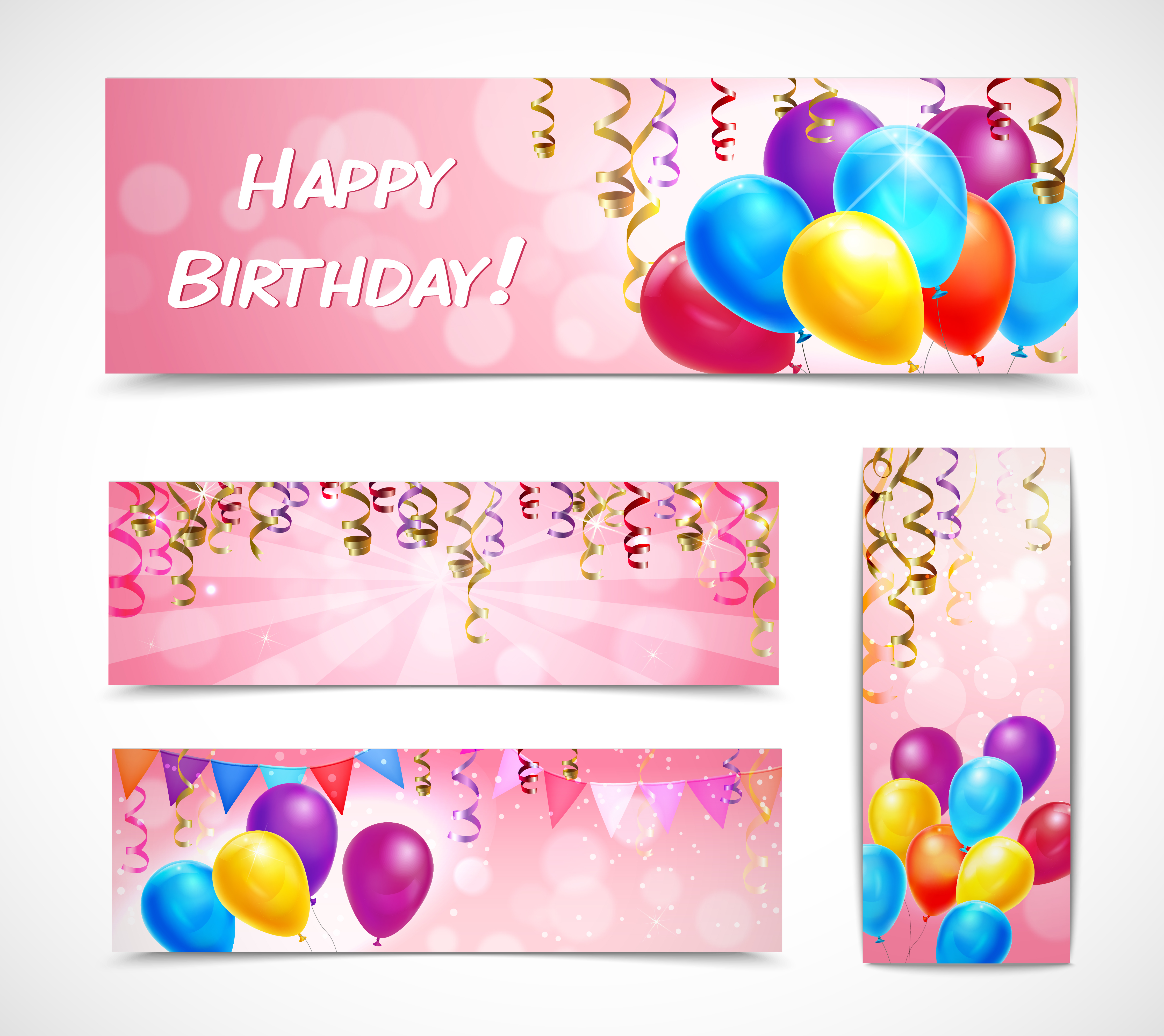 Celebration Banners Set 462970 Vector Art at Vecteezy