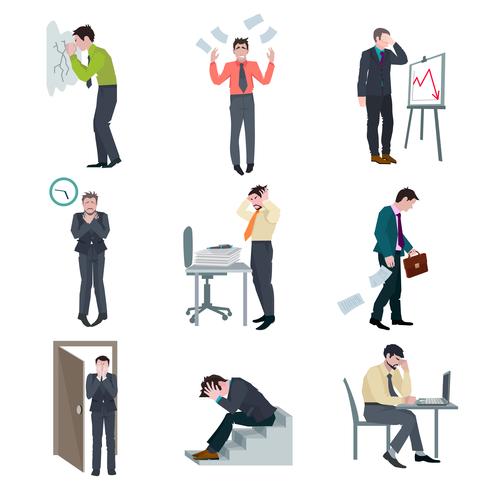 Failure Business Set vector