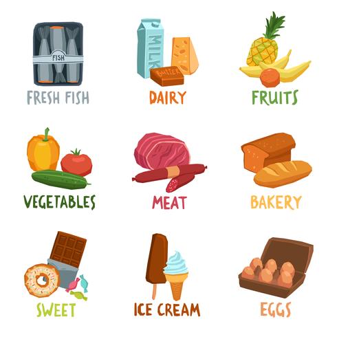 Food Icons Set vector