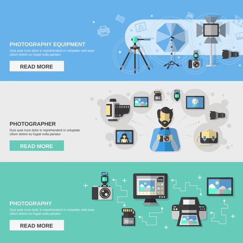 Photography Banner Set vector