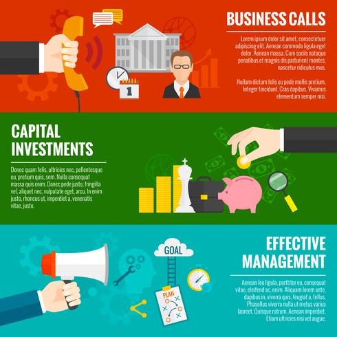 Business Banner Set vector