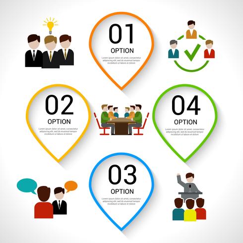 Meeting Icons Set vector